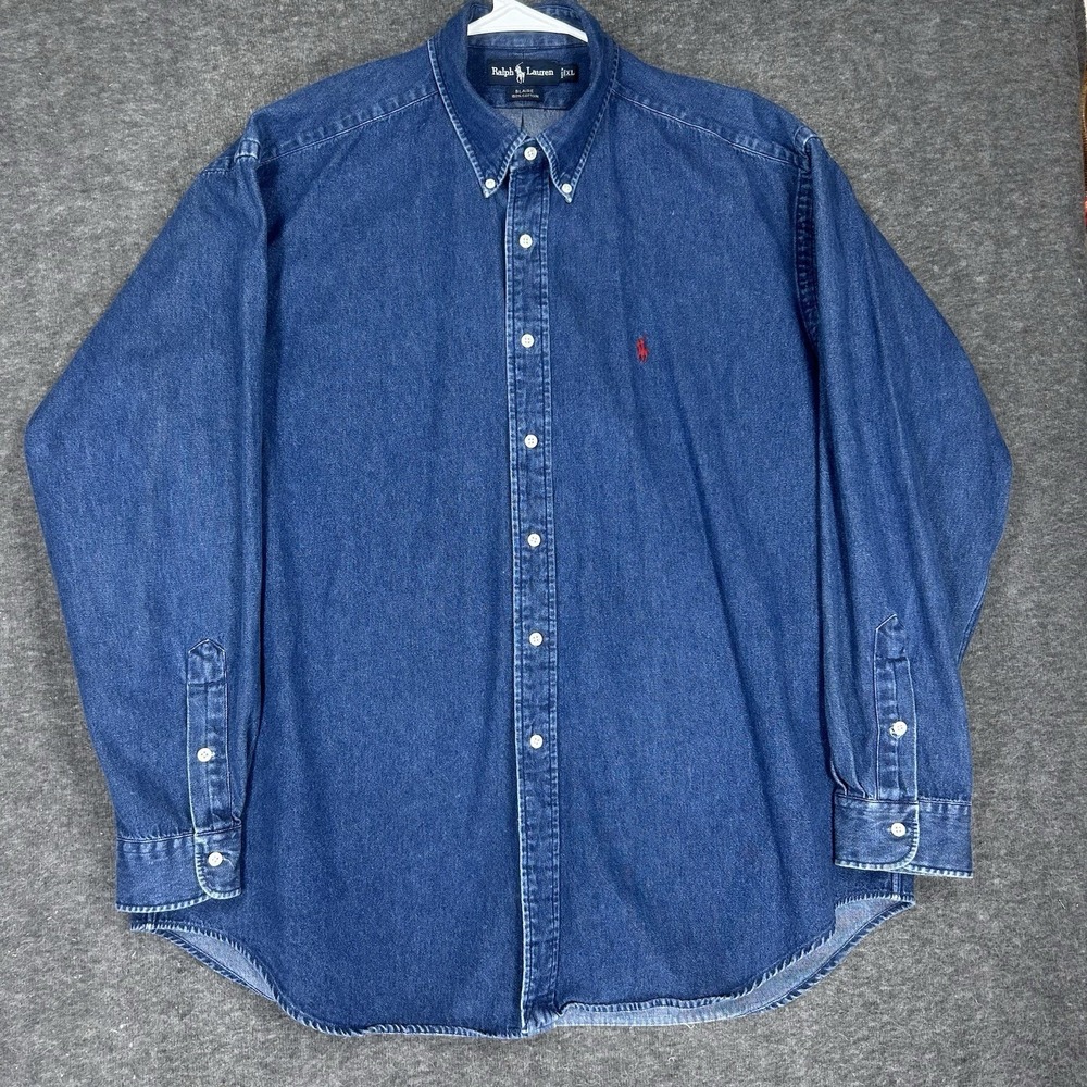 Ralph Lauren Denim Blue Button Down Shirt